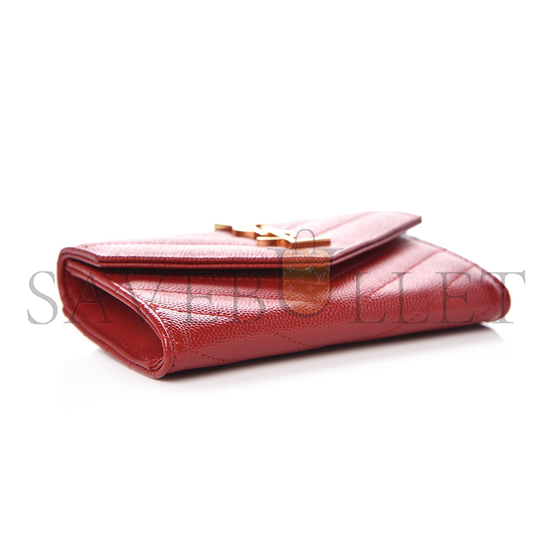 Y*L cassandre matelassÉ small envelope wallet in grain de poudre leather 414404358527 (13.5*9.5*3cm)