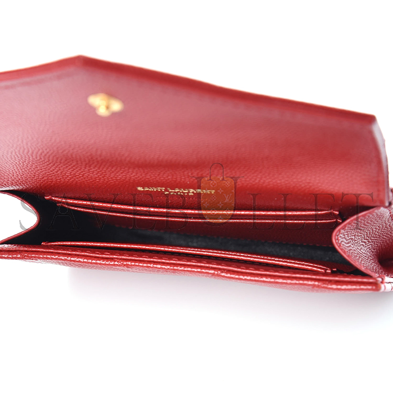 Y*L cassandre matelassÉ small envelope wallet in grain de poudre leather 414404358527 (13.5*9.5*3cm)