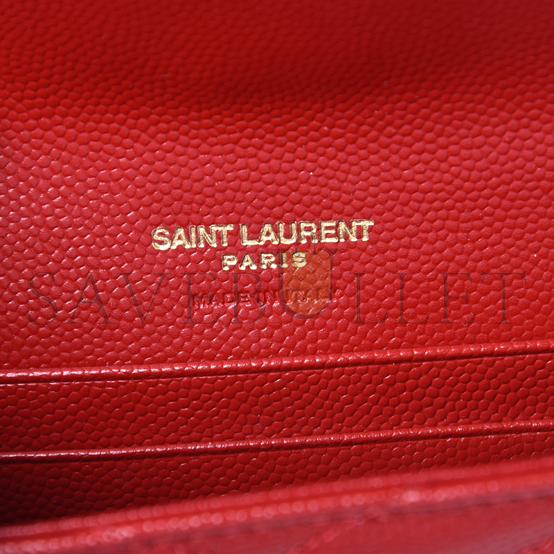 Y*L cassandre matelassÉ small envelope wallet in grain de poudre leather 414404358527 (13.5*9.5*3cm)