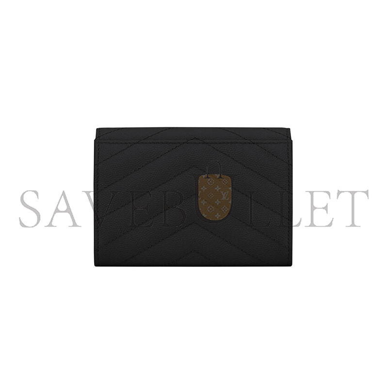 Y*L cassandre matelassÉ small envelope wallet in grain de poudre leather 414404bow021000 (13.5*9.5*3cm)