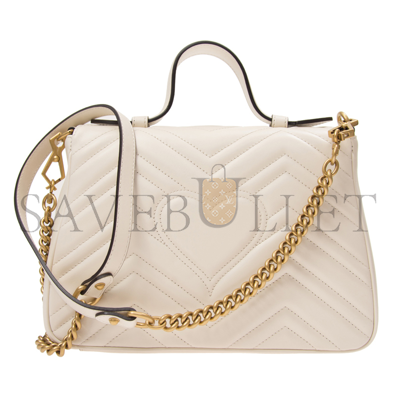 G*u*i gg marmont medium top handle bag 498110 (27*19*10.5cm)