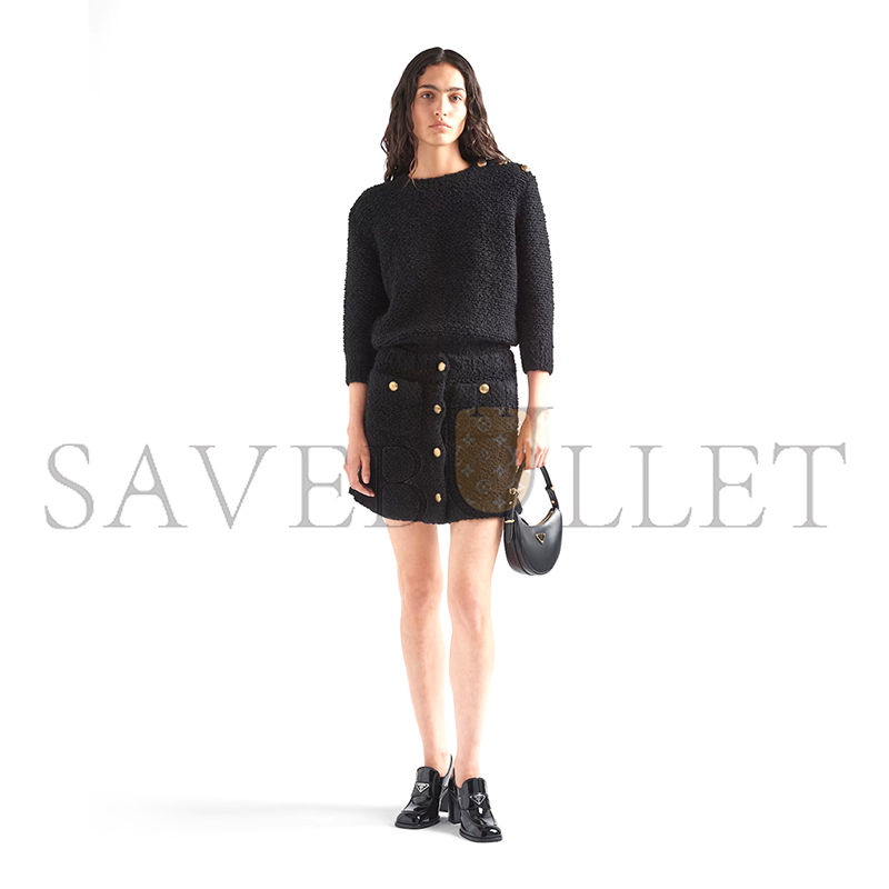 Pra*a arquÉ leather mini shoulder bag 1bc199 (18*16*5cm)