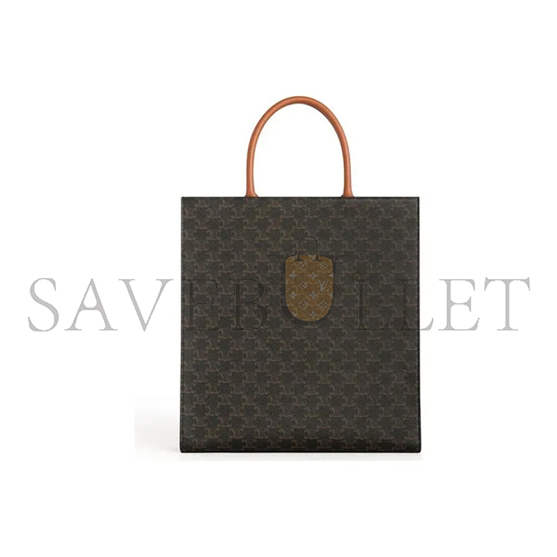 Ce**e tote in cabas triomphe printed cowhide 191492bzk.04lu (39.5*37*9cm)