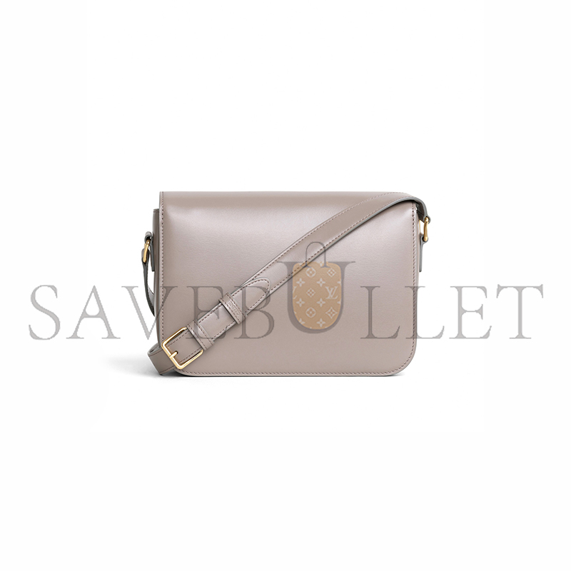 CELIN MEDIUM TEEN TRIOMPHE BAG IN SHINY CALFSKIN 187363BF4.10BL (22.5*16.5*7.5cm)