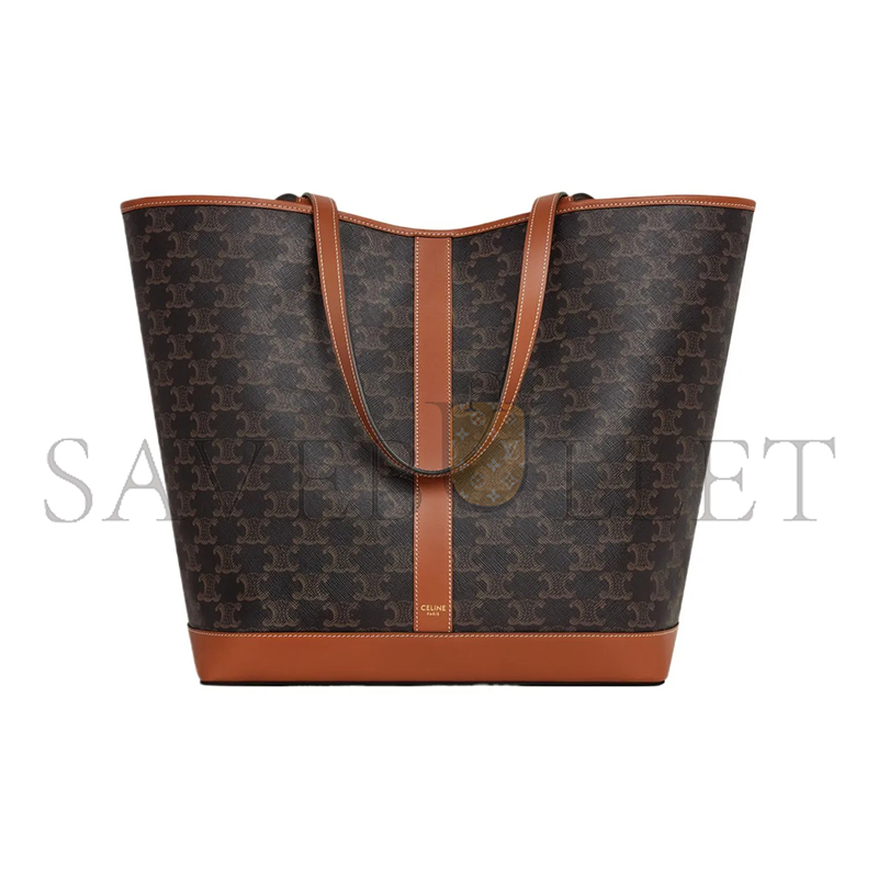 Ce**e medium tote bag triomphe in triomphe canvas and lambskin 115072cas.04lu (31.5*31.5*16cm)