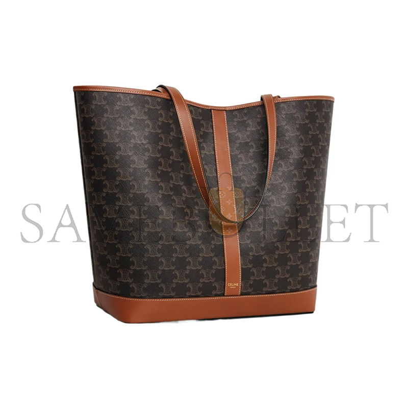 Ce**e medium tote bag triomphe in triomphe canvas and lambskin 115072cas.04lu (31.5*31.5*16cm)