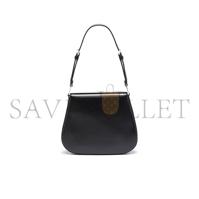 Pra*a medium cleo brushed leather shoulder bag 1bd303 (24*19*6cm)