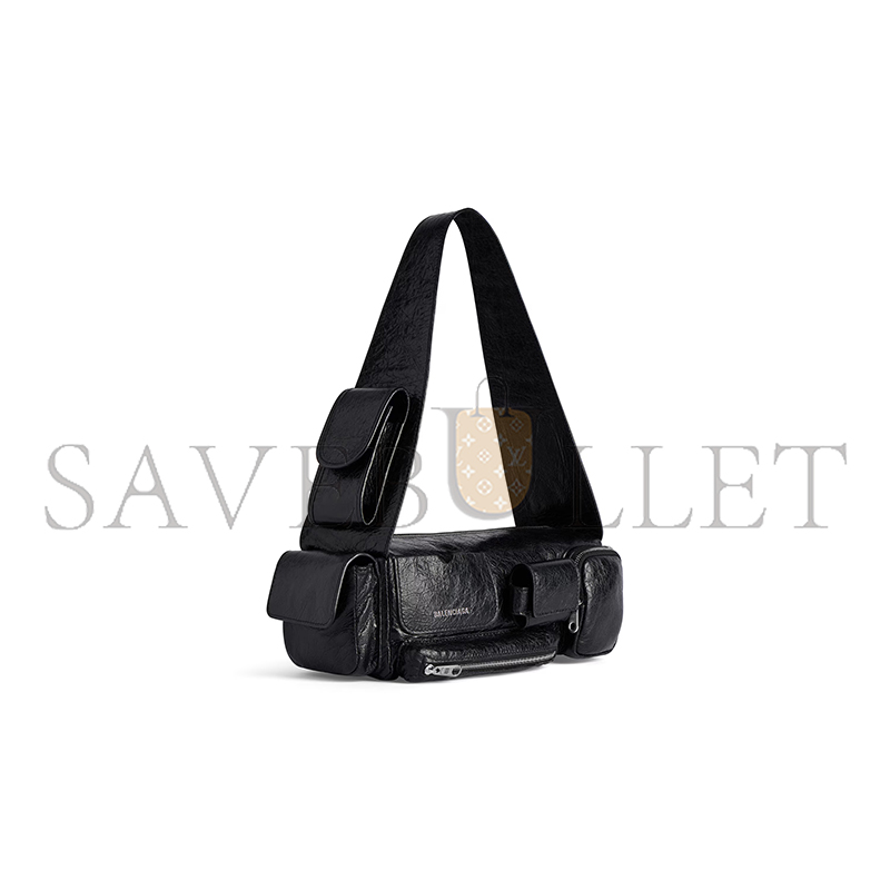 ba*len*cia*ga S*perbusy sling bag xs in black 762516210c81000 (32*12*10cm)
