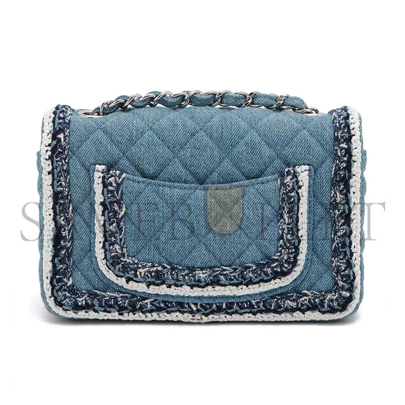 Ch*el denim quilted shoulder bag 239360 (20*12.4*7.1cm)