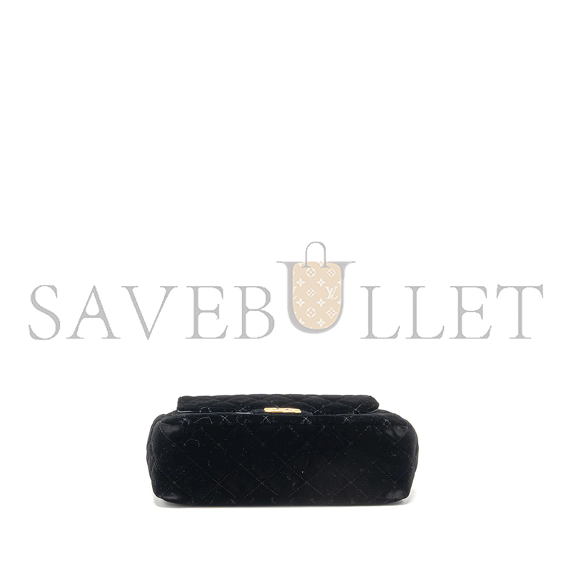 Ch*el 23b hobo bag velvet black ghw 296301 (23*22*7cm)