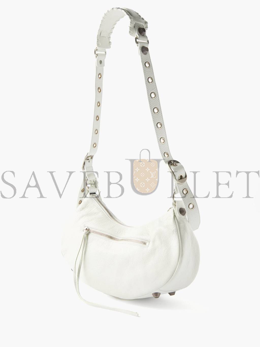 Ba*len*cia*ga white cagole s leather shoulder bag matchesfashion us (25*17.7*6cm)