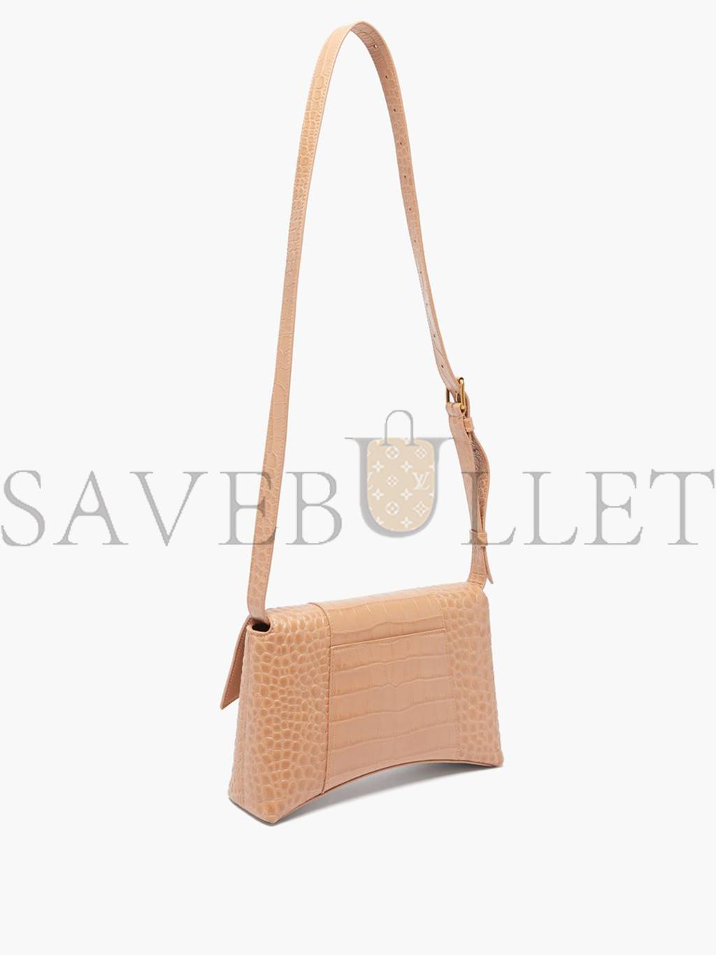Ba*len*cia*ga neutral downtown xs crocodile-effect leather bag matchesfashion us (25.9*16.5*7.1cm)