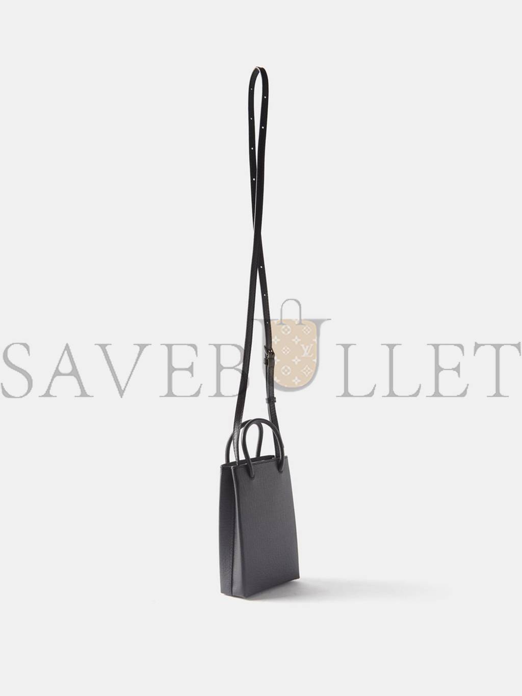 Ba*len*cia*ga black shopping mini leather cross-body bag matchesfashion us (18*12.4*4.8cm)