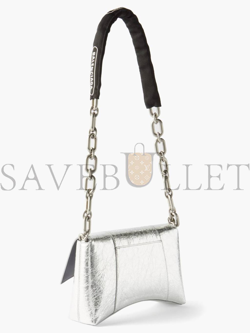 Ba*len*cia*ga silver downtown xs crocodile-effect leather shoulder bag matchesfashion us (25*16*6cm)