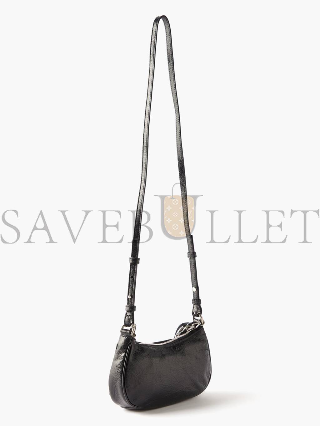 Ba*len*cia*ga black cagole mini leather shoulder bag matchesfashion us (20*10*3.8cm)