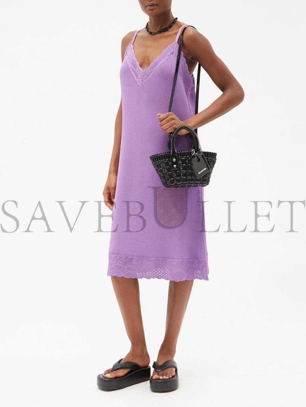 Ba*len*cia*ga black bistro xxs woven faux-leather basket bag matchesfashion us (16*14.5*7.5cm)