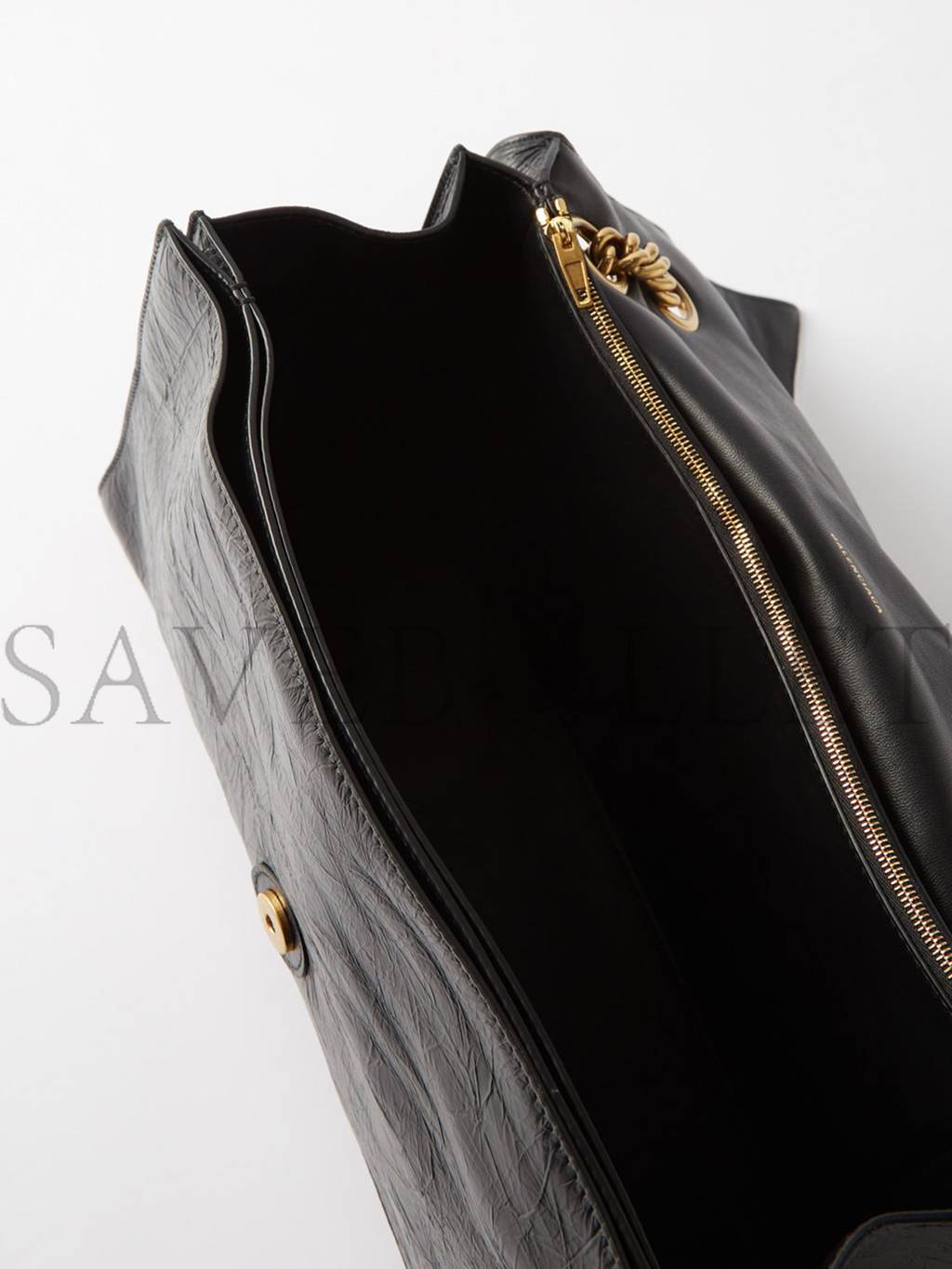 Ba*len*cia*ga black crush large crackled-leather shoulder bag matchesfashion us (39.3*24.8*12.7cm)