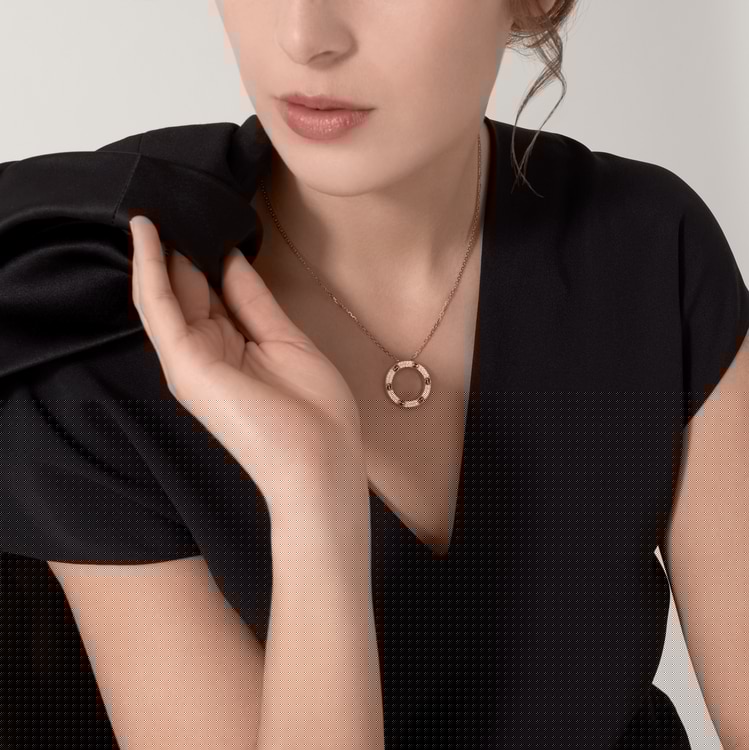 ca*t*er love necklace, Di*m*nd-paved b7058400