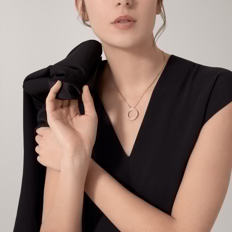 ca*t*er love necklace, Di*m*nd-paved b7058400