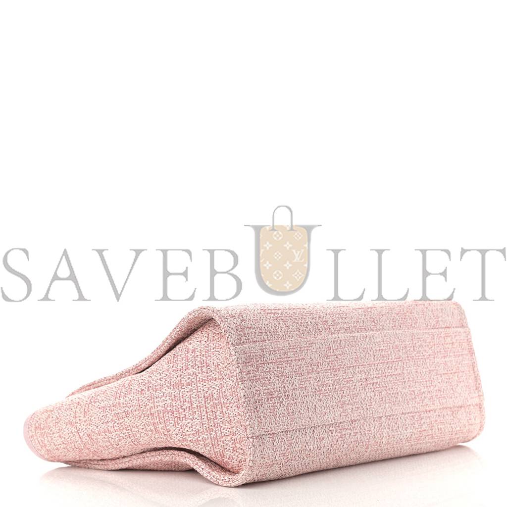 Ch*el lurex boucle small deauville tote pink (34*26*13cm)