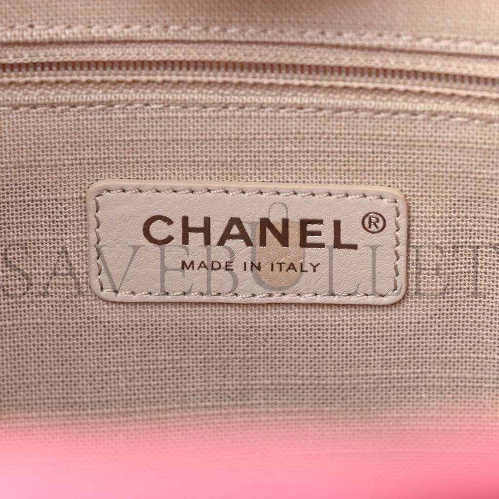 Ch*el mixed fibers small deauville tote pink (32*25*15cm)