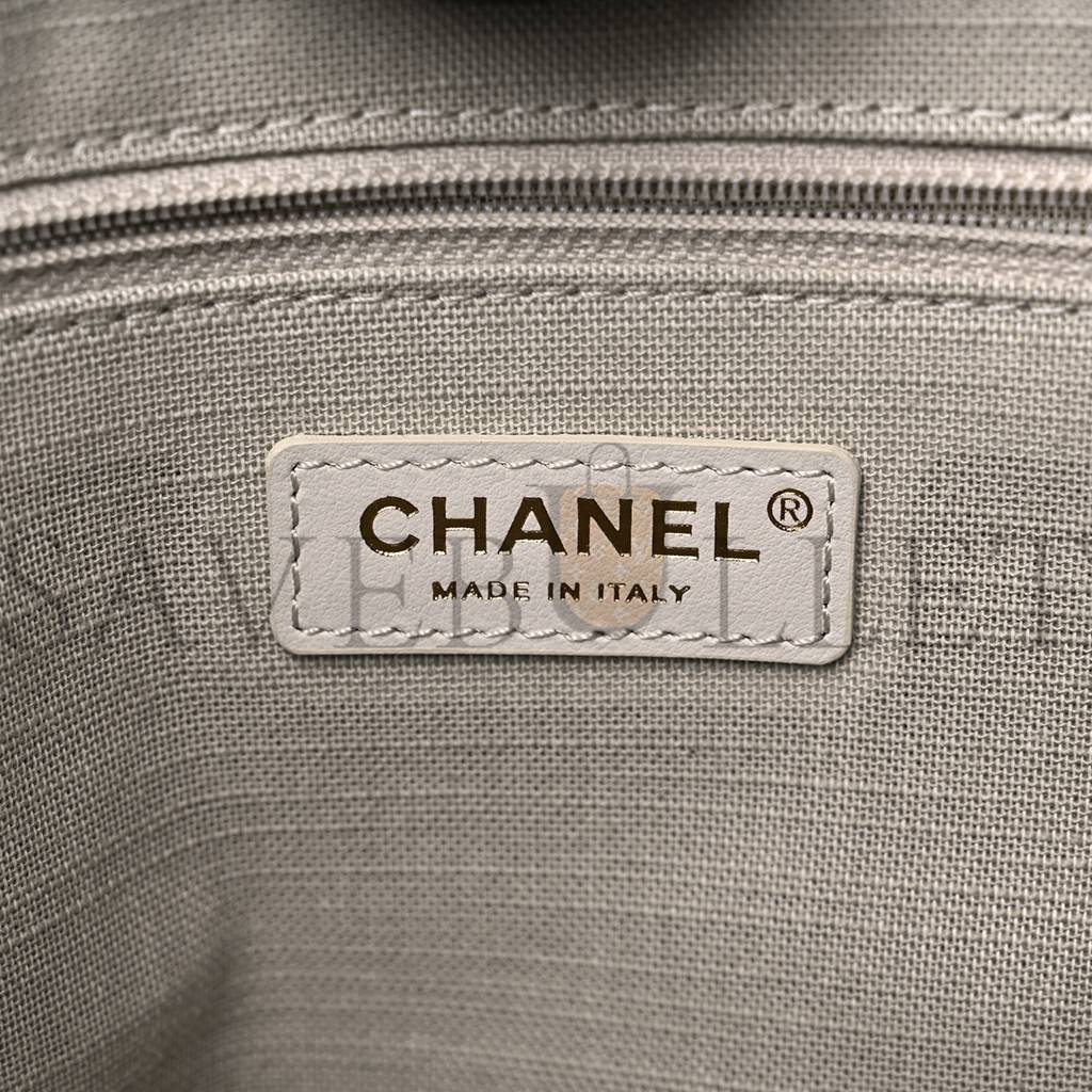 Ch*el mixed fibers small deauville tote black (34*29*15cm)