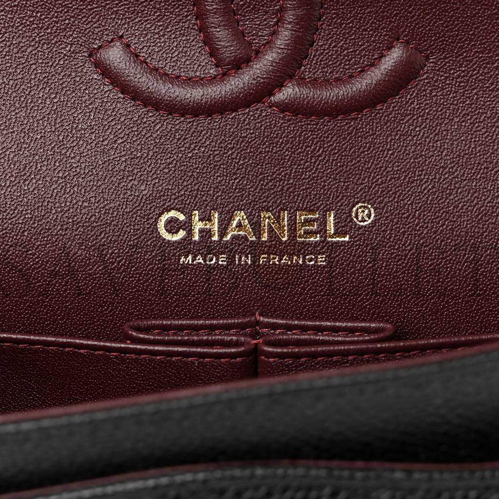 Ch*el caviar quilted small double flap black gold hardware (23*14*6cm)