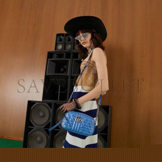 G*u*i gg marmont matelassÉ shoulder bag 447632 um8bf 4340 (24cm*13cm*7cm)