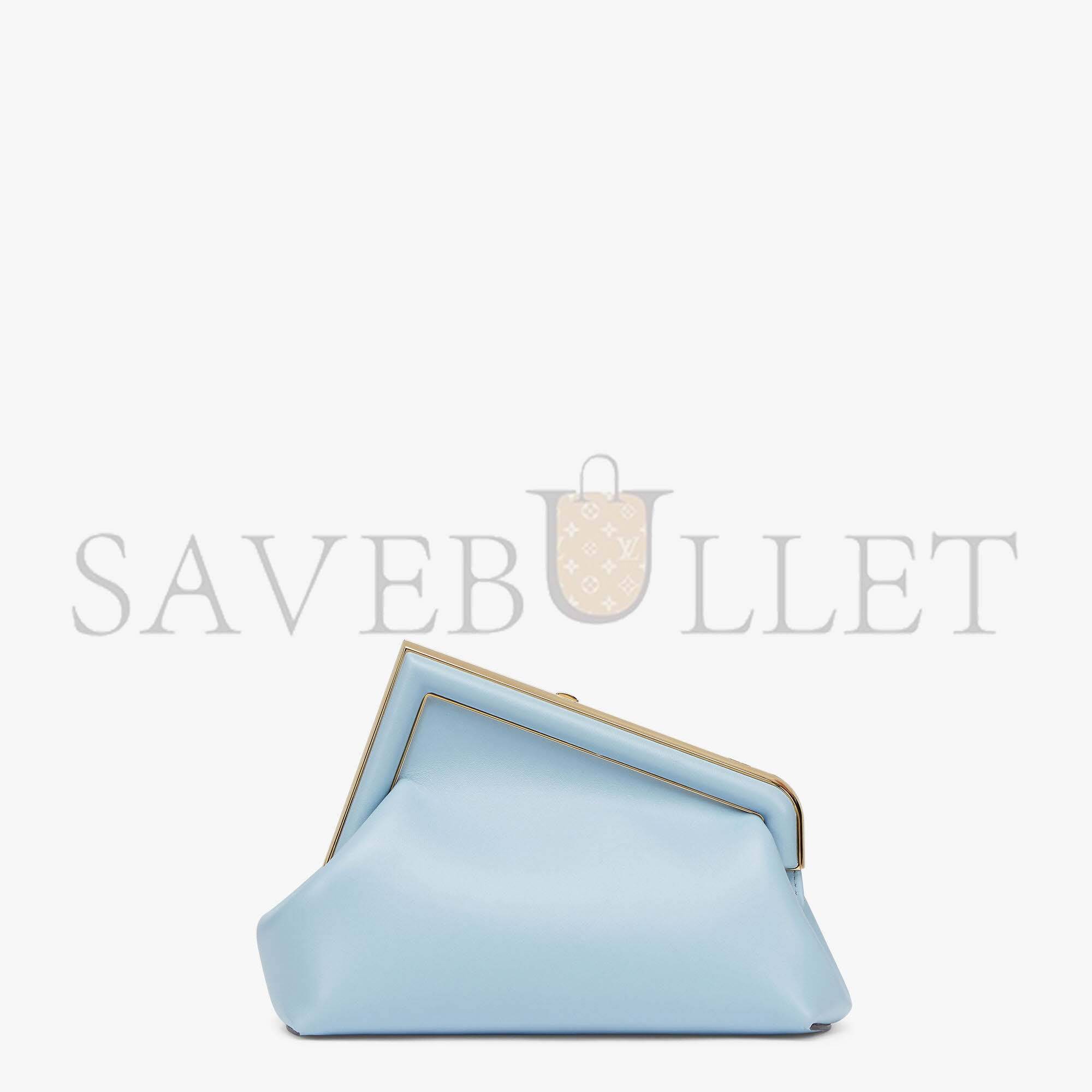 F**di first small - light blue leather bag 8bp129abvef1993 (26*18*9.5cm)