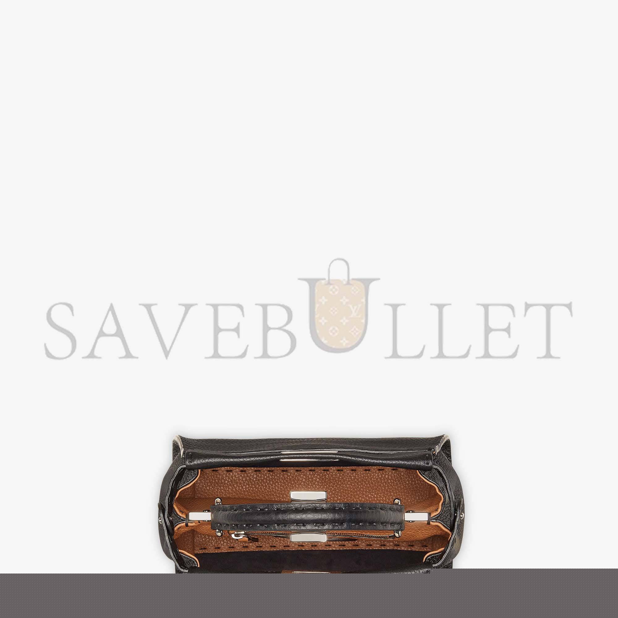 F**di peekaboo mini - black selleria bag 8bn244q0jf0e66 (23*18*11cm)