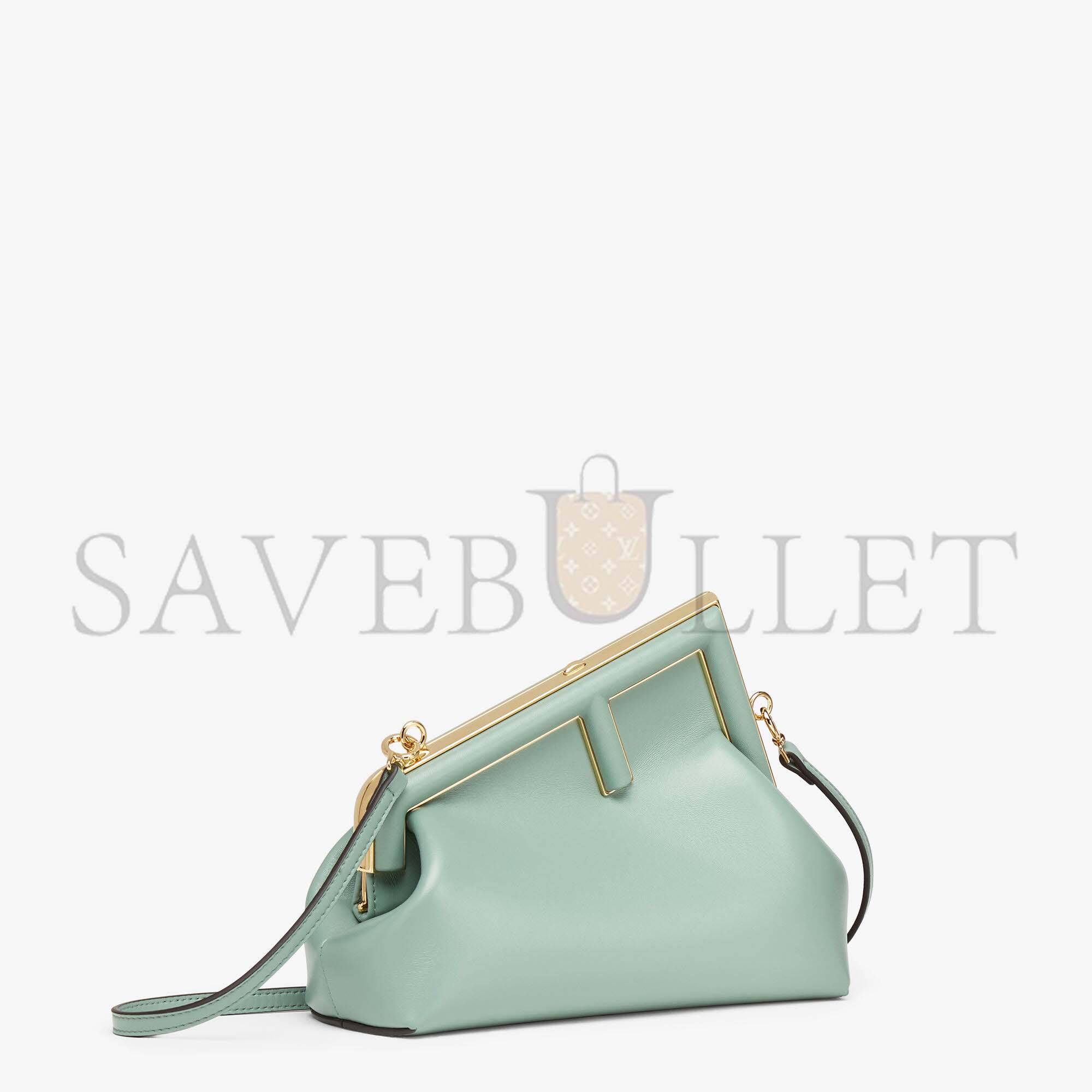 F**di first small - mint green leather bag 8bp129abvef03hw (26*18*9.5cm)