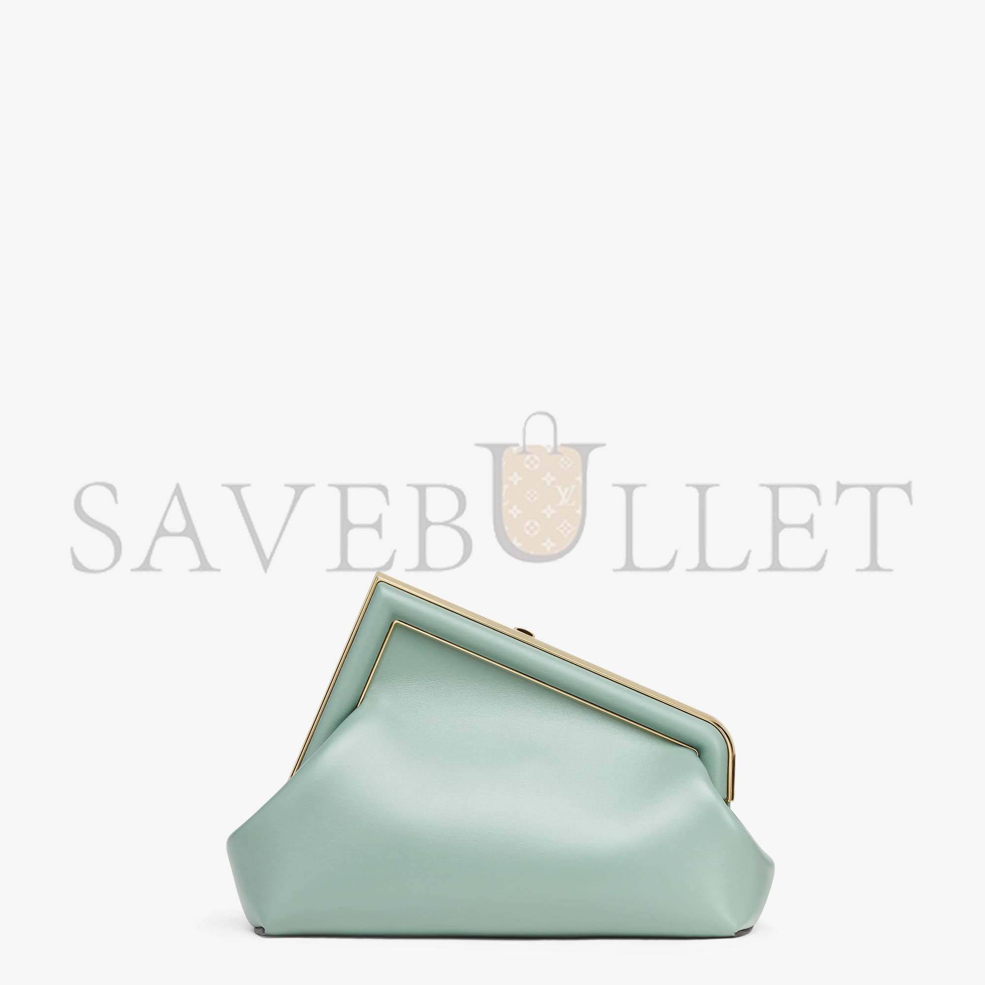 F**di first small - mint green leather bag 8bp129abvef03hw (26*18*9.5cm)