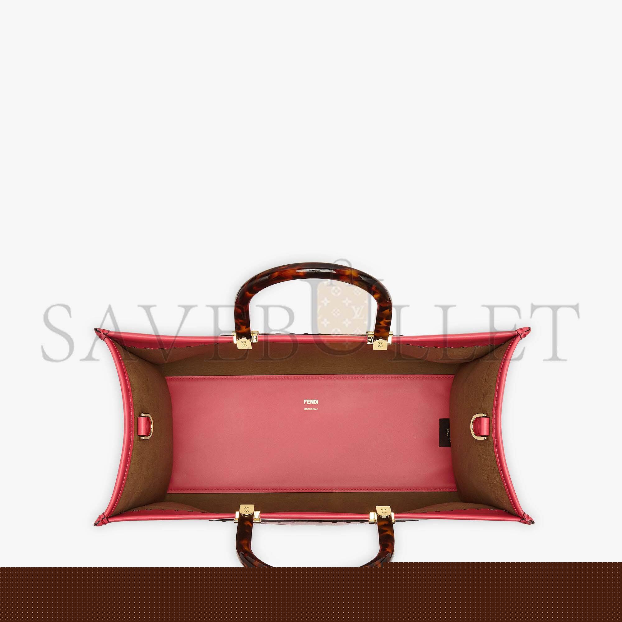 F**di sunshine medium - fuchsia leather shopper 8bh386abvlf1hb7 (35*31*17cm)