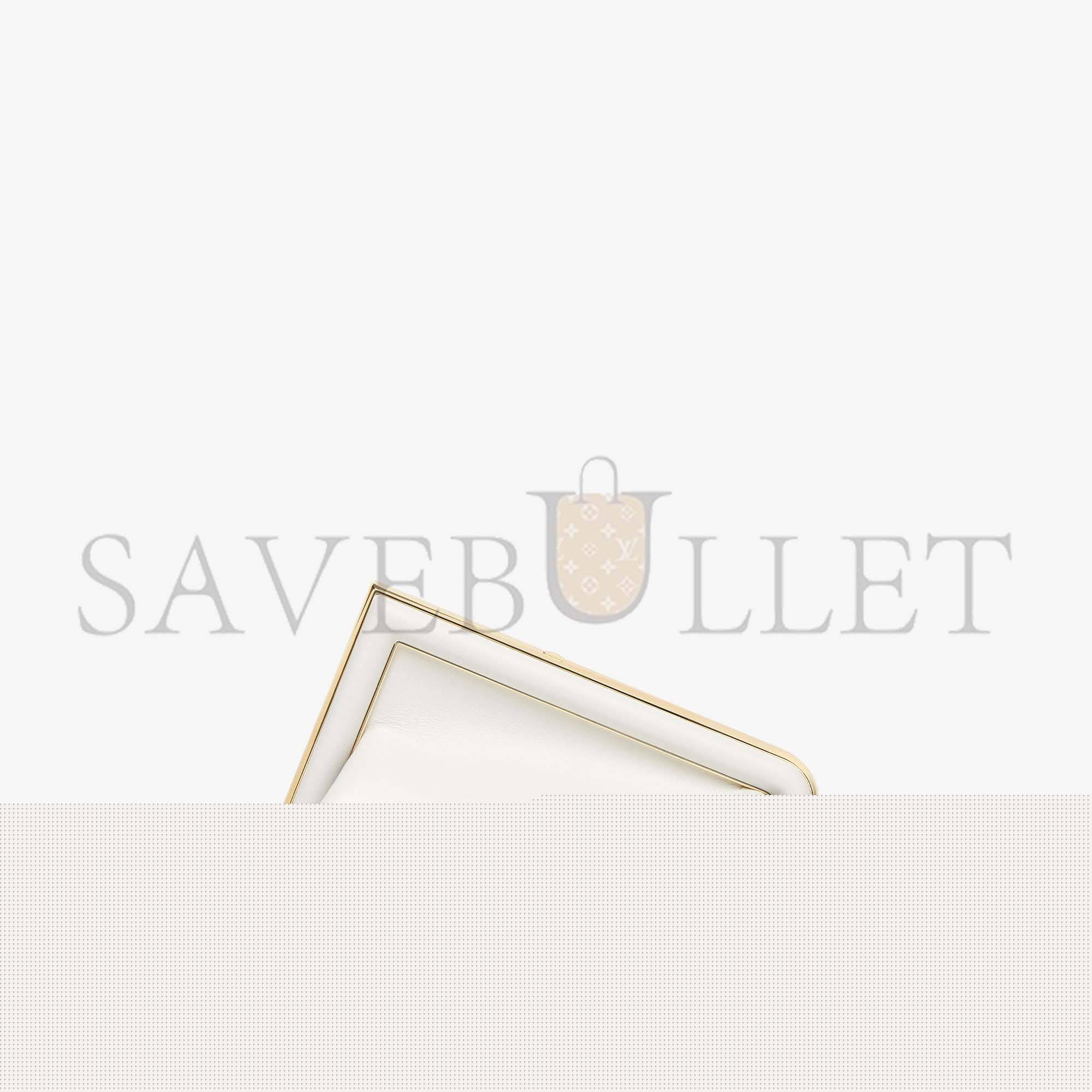 F**di first midi - white leather bag 8bp137abvef0qvl (30*20*14cm)