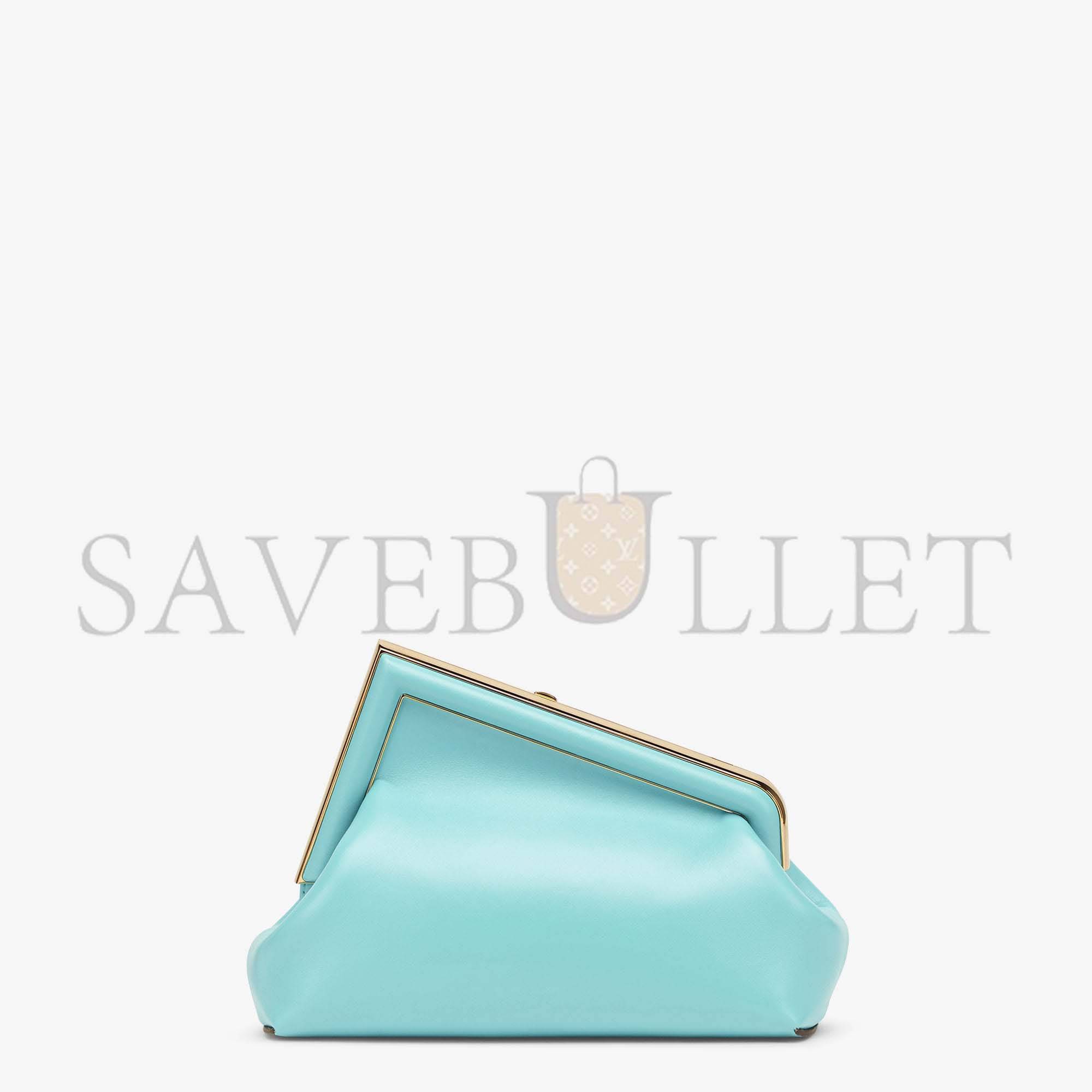 F**di first small - turquoise leather bag 8bp129abvef1jtx (26*18*9.5cm)