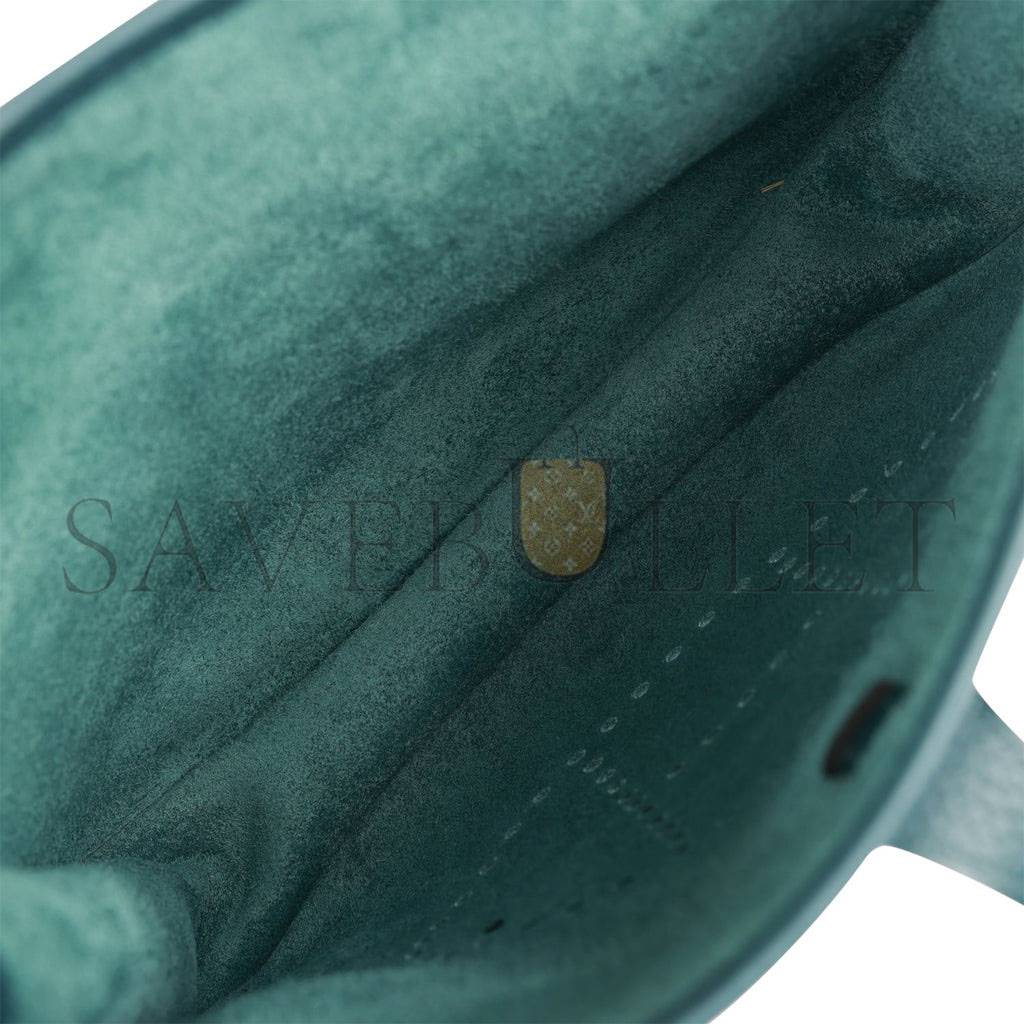 H**mes evelyne iii pm vert cypress clemence gold hardware (29*30*7cm)