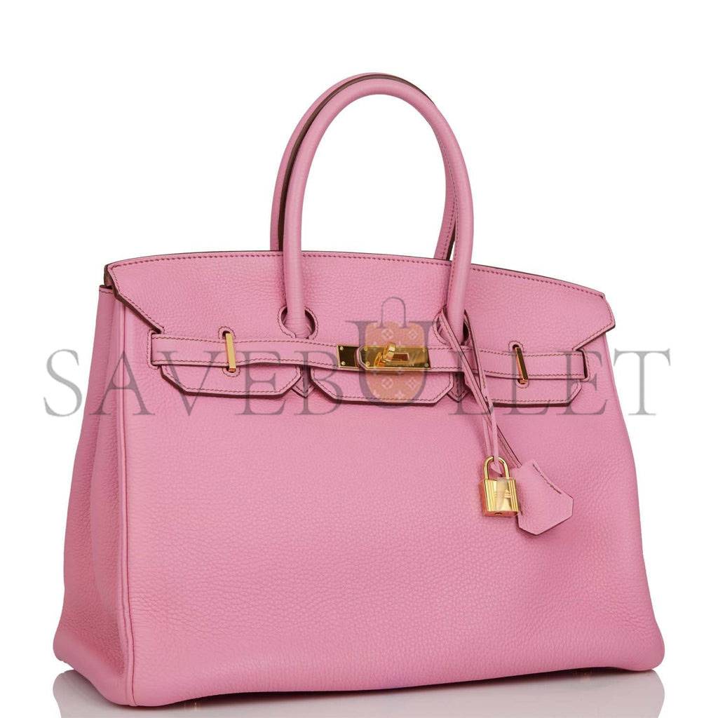 H**mes birkin 35 bubblegum togo gold hardware (35cm)