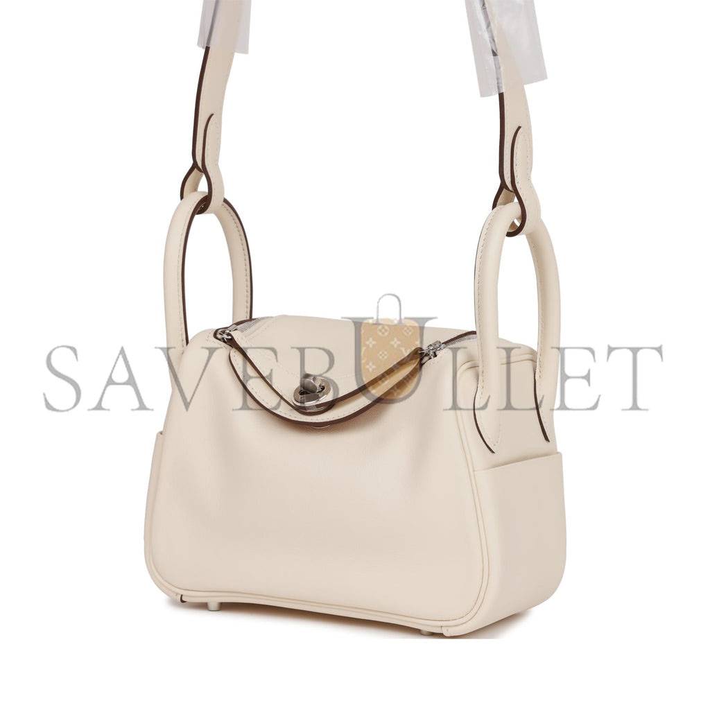 H**mes mini lindy nata verso swift palladium hardware (19*12.5*9)