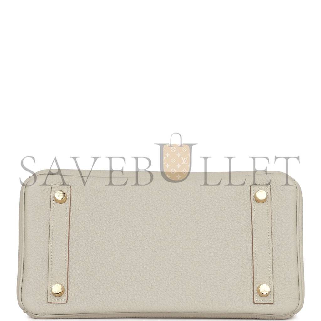 H**mes birkin 25 gris perle togo gold hardware handmade (25*19*12cm)