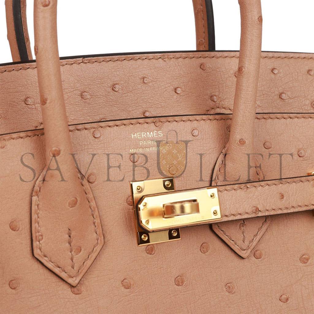 H**mes birkin 25 chai ostrich gold hardware (25cm)