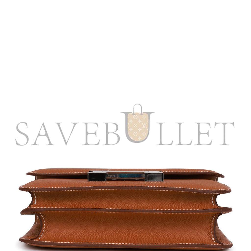 H**mes constance 18 gold epsom palladium hardware (18cm)