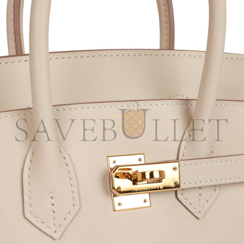 H**mes birkin 25 craie swift gold hardware handmade (25cm)