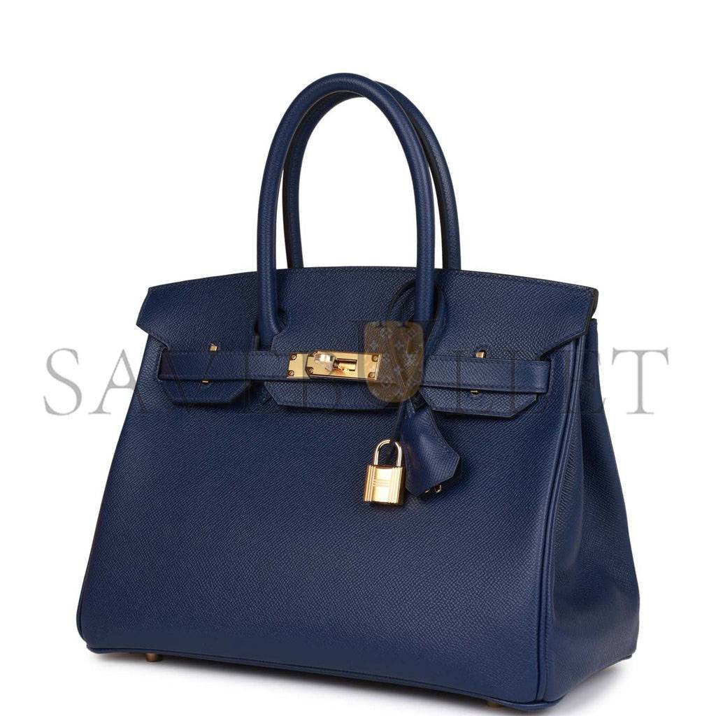 H**mes birkin 30 bleu saphir epsom gold hardware (30cm)