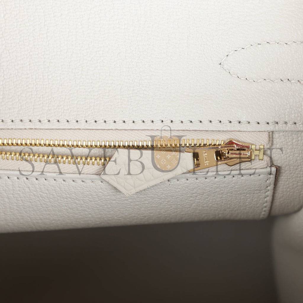 H**mes birkin 30 gris perle togo gold hardware (30cm)