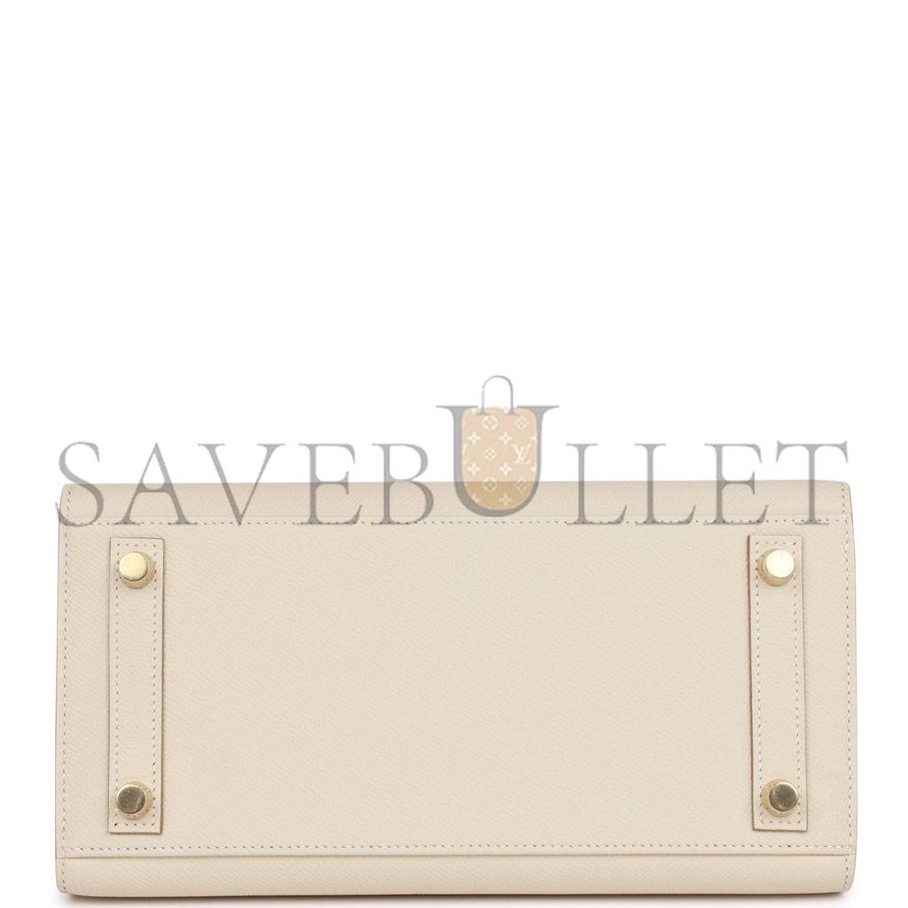 H**mes birkin sellier 25 craie epsom gold hardware handmade (25cm)