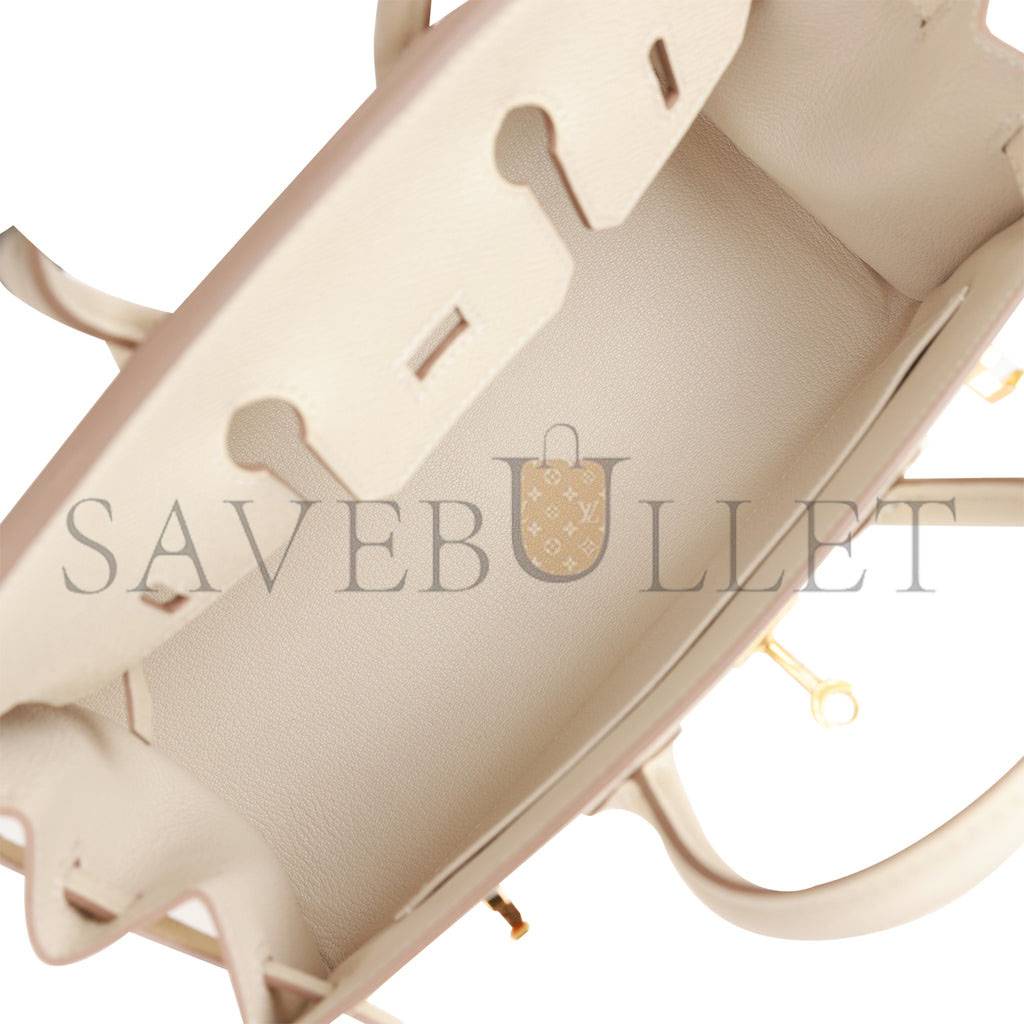 H**mes birkin sellier 25 craie epsom gold hardware handmade (25cm)