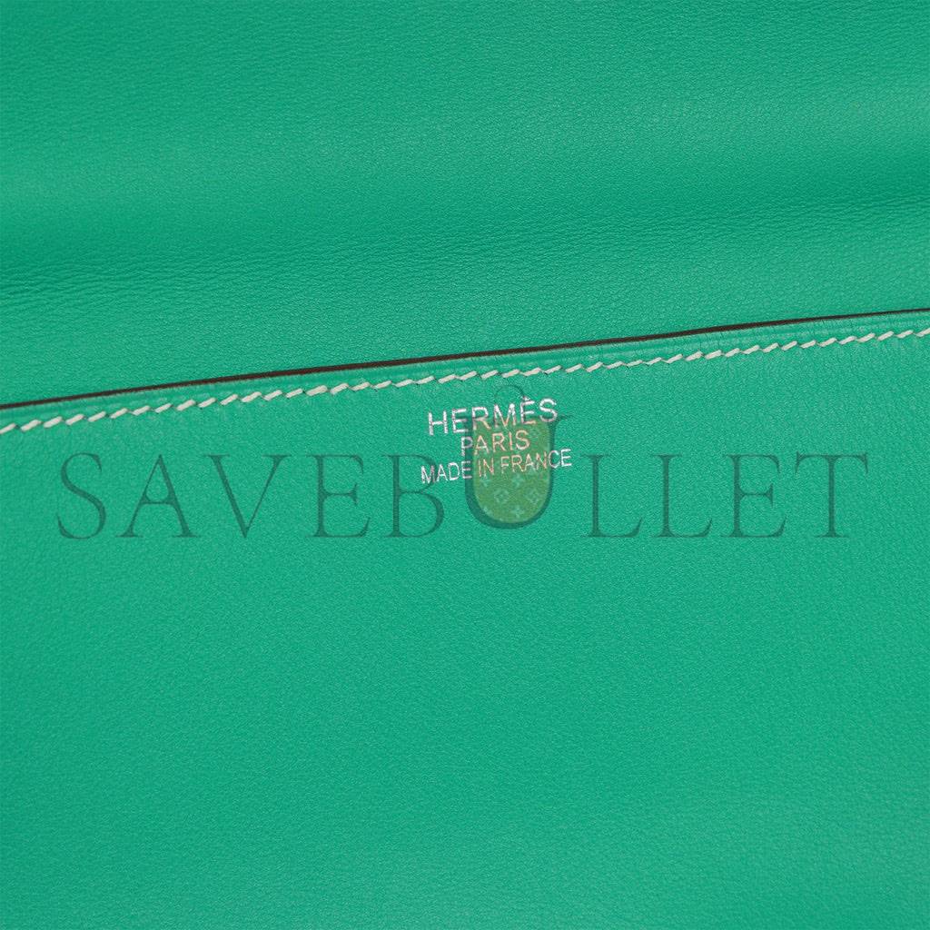 H**mes kelly flat 35 lagoon swift palladium hardware (35*25*14cm)