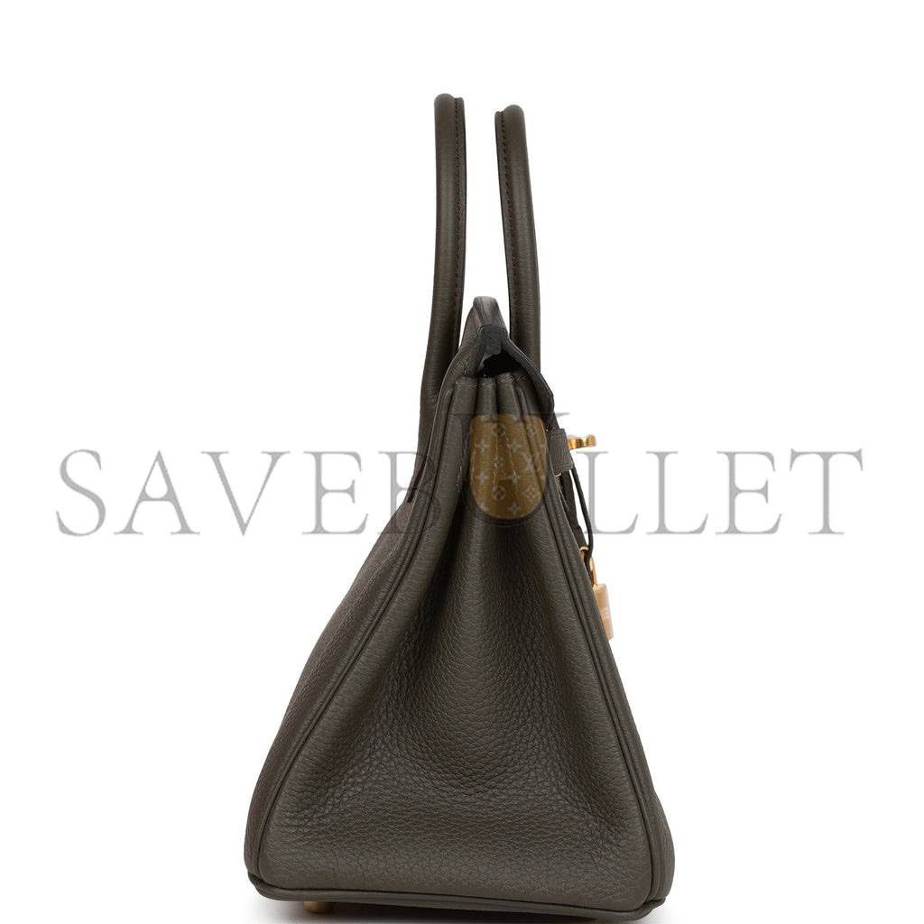 H**mes master birkin 25 vert de gris togo gold hardware handmade (25cm)