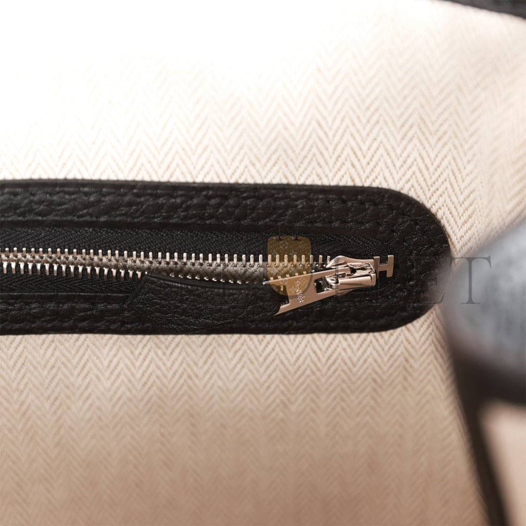 H**mes garden party 30 black negonda palladium hardware (30*21*13cm)