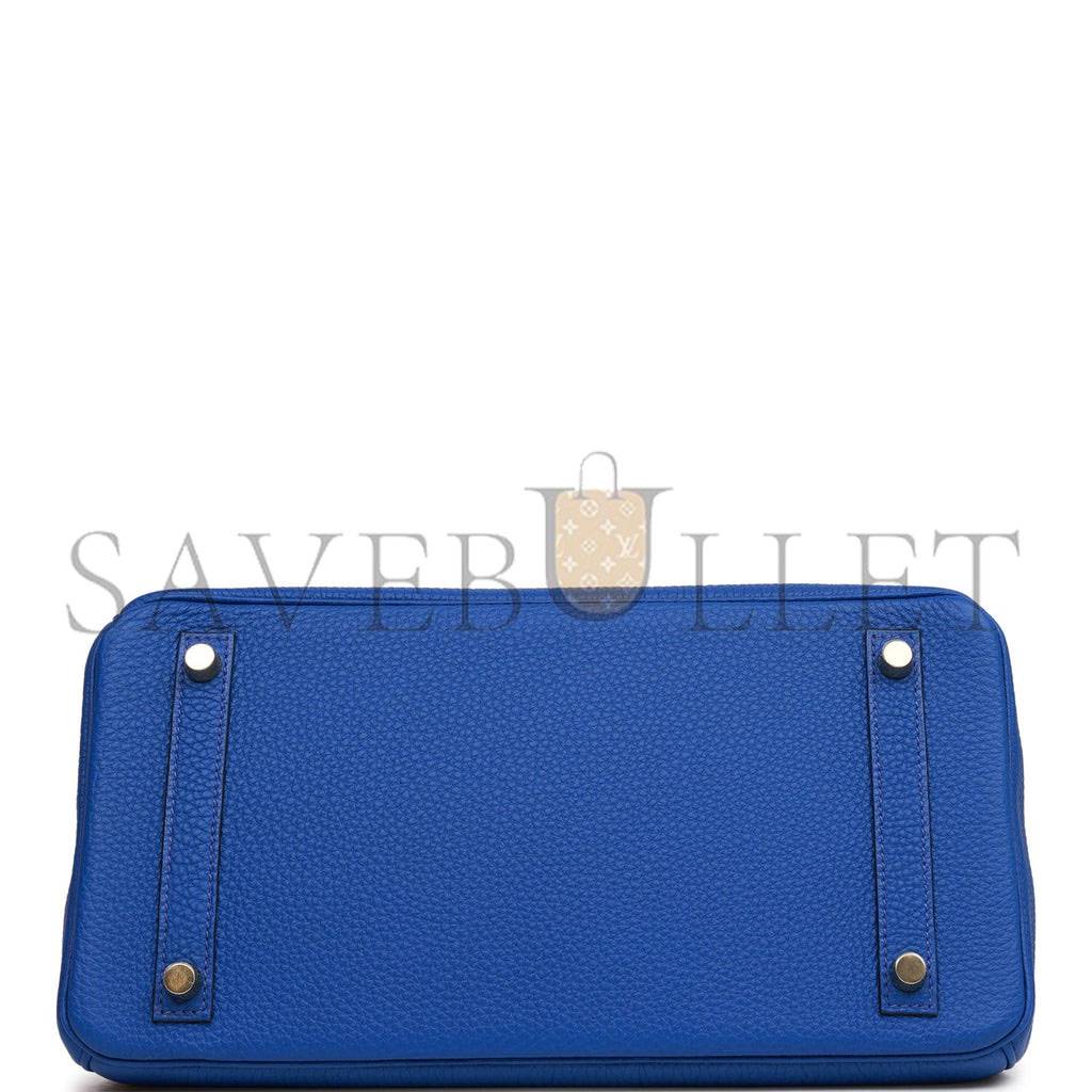H**mes birkin 30 bleu royal togo gold hardware (30cm)